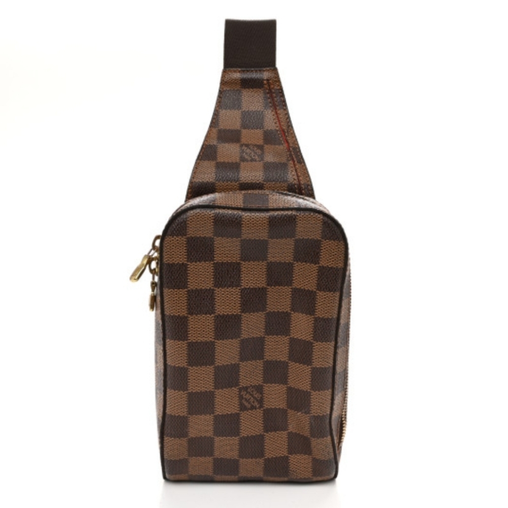 AUTHENTIC Louis Vuitton Damier Ebene Geronimos PRISTINE Shape FREE SHIPPING